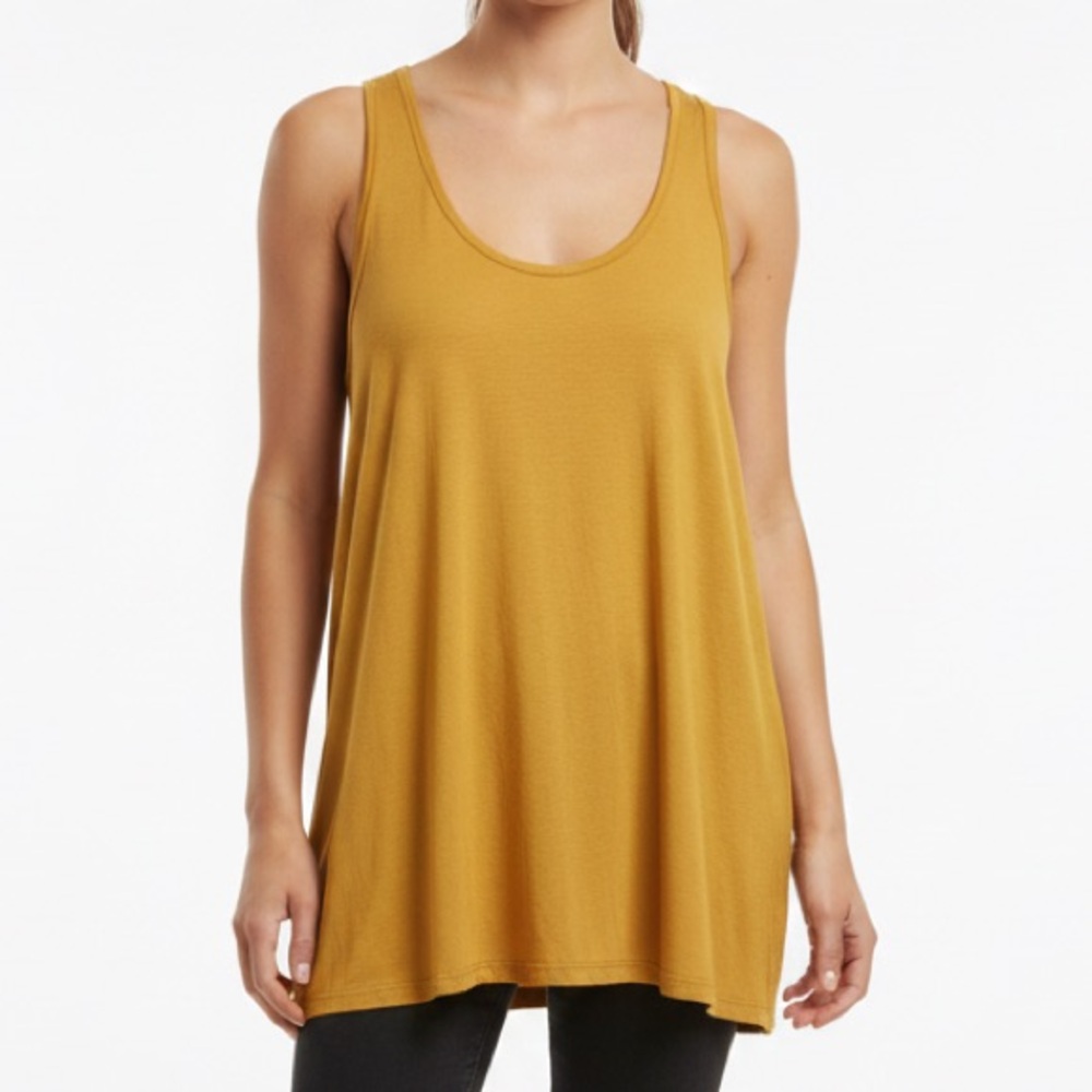 We the Free oversized ReClectic Tank tan color NWT